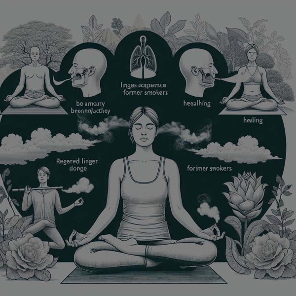 Quelles techniques de respiration yogique sont conseillées pour augmenter la capacité pulmonaire chez les anciens fumeurs ?